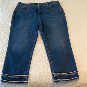 Chico's Girlfriend denim crops